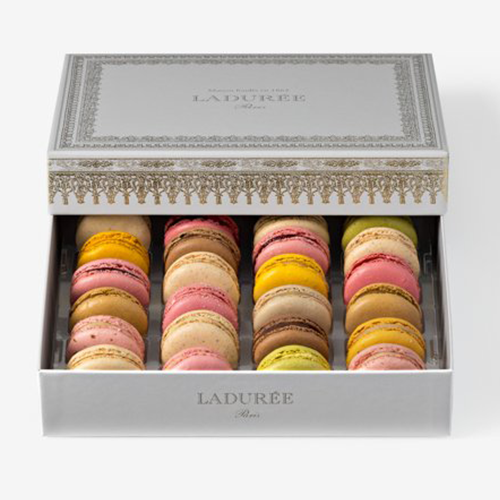 NAPOLEON GREY MACARON GIFT BOX OF 24 – Ladurée Ireland